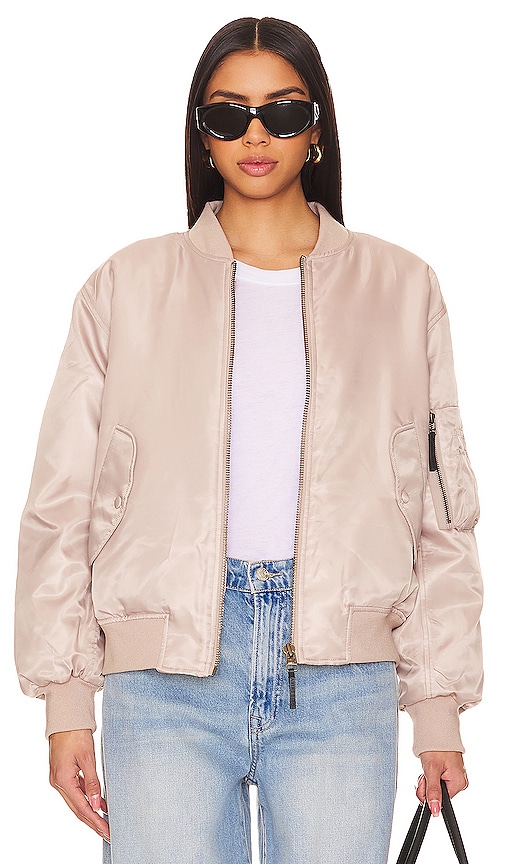 ANINE BING Leon Bomber in Champagne REVOLVE