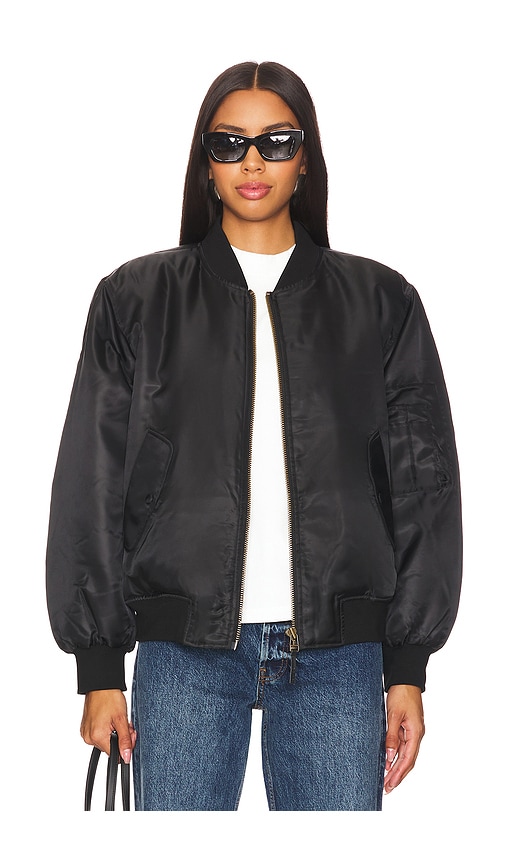 ANINE BING Leon Bomber in Black