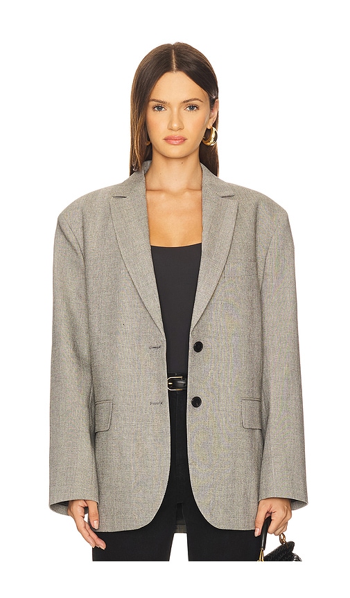 Quinn Blazer in Grey. - size L (also in M, S, XS) - ANINE BING - Modalova