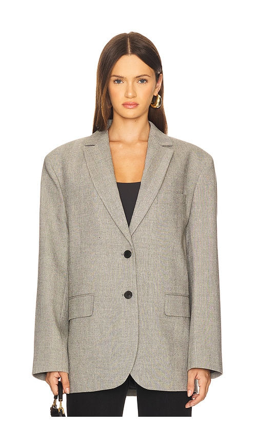 Anine Bing Quinn Blazer In Gray