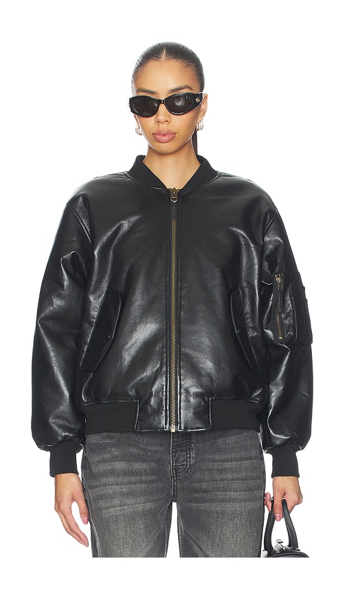Anine Bing Leon Bomber In Black