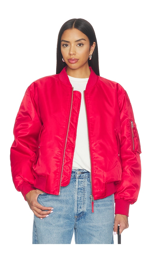 ANINE BING Leon Bomber in Red. - size L (also in M, S, XS)