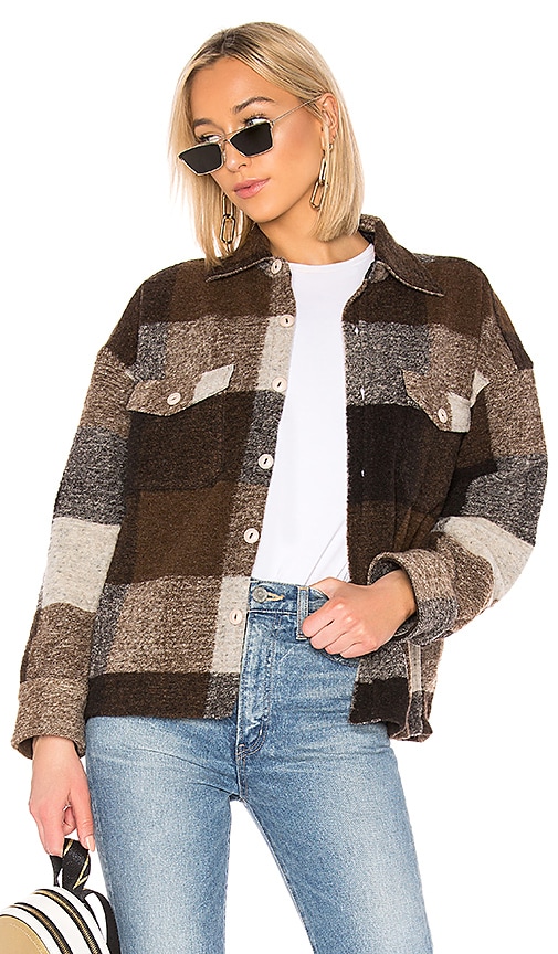 Anine bing bobbi flannel jacket xs sale