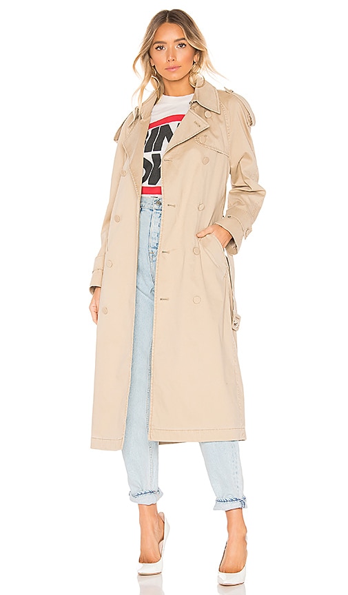 ANINE BING Stormi Trench Coat in Beige REVOLVE