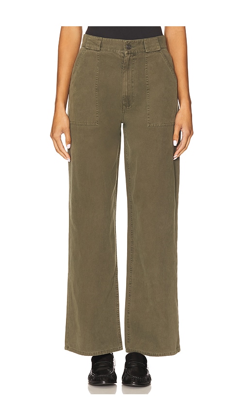 Anine Bing Grayson Pant In Green