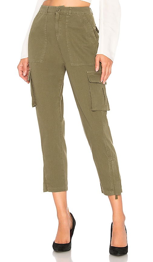 ANINE BING Military Trouser in Military Green REVOLVE