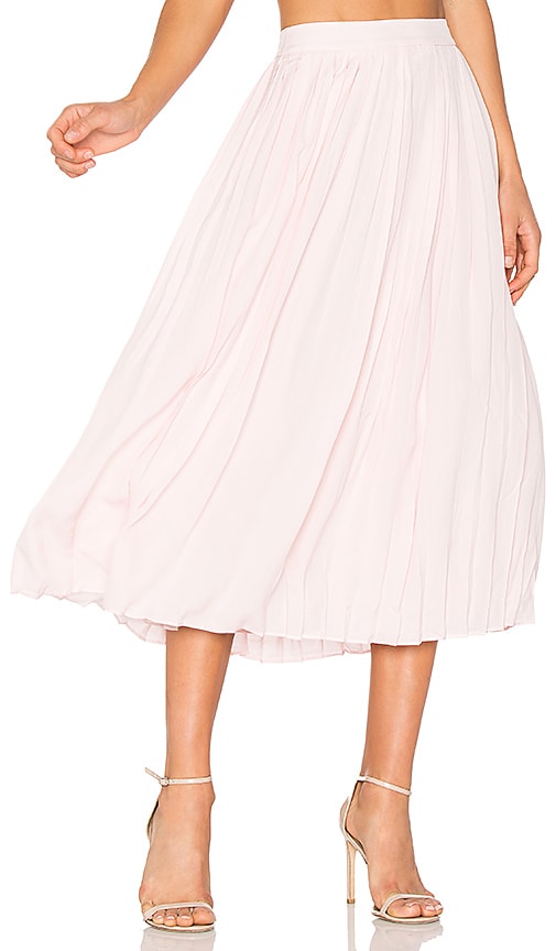 Pleated Midi Skirt
