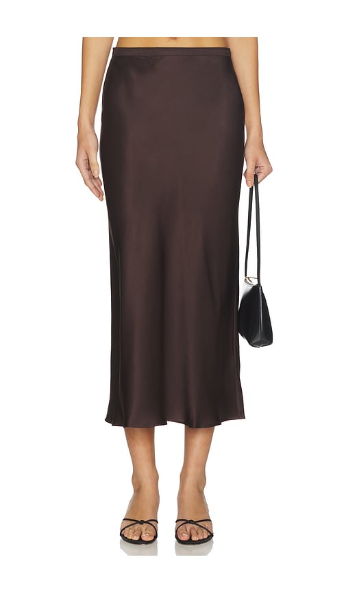 ANINE BING Bar Silk Skirt