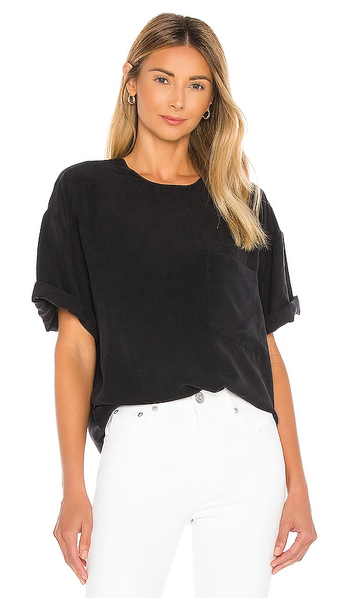 ANINE BING Teagan Top in Black REVOLVE