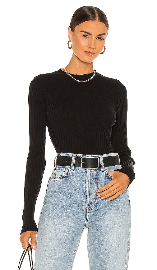 ANINE BING Cecilia Top in Black | REVOLVE