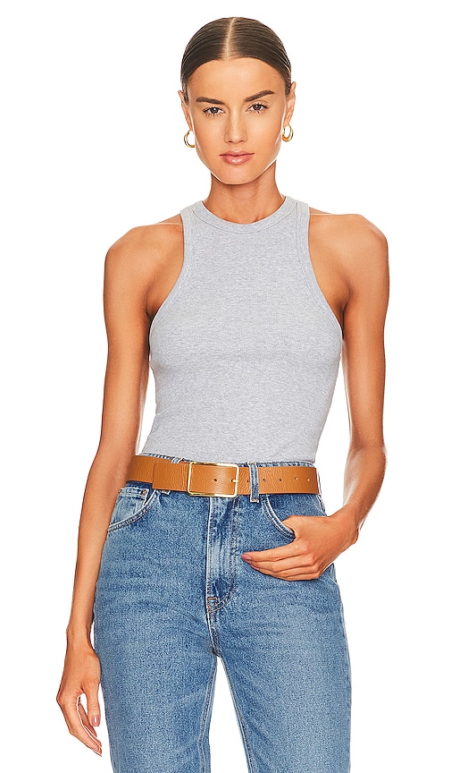 ANINE BING Eva Tank in Heather Grey | REVOLVE