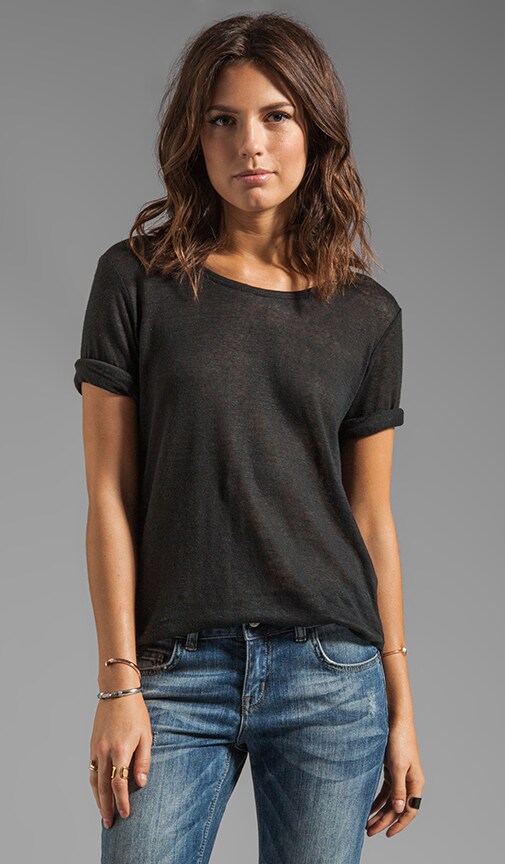Boatneck Linen Tee
