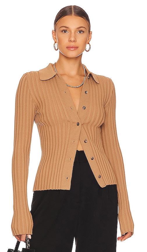 ANINE BING Joslyn Top in Camel