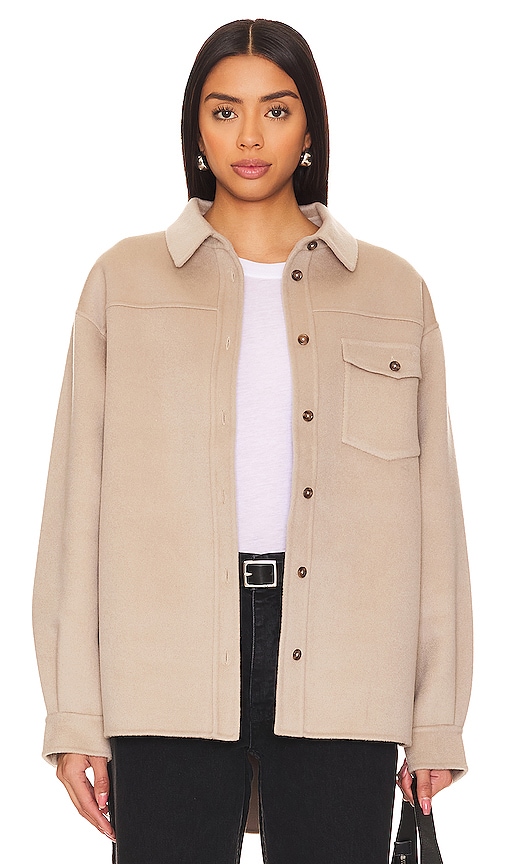 ANINE BING Simon Shirt in Taupe