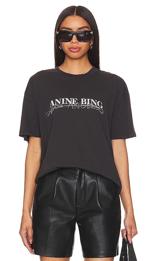 Anine Bing - Walker Tee - T-shirt - Vintage Black