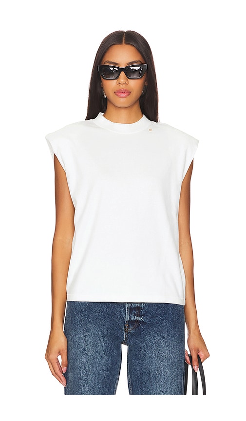 Shop Anine Bing Auburn Tee In Ivory