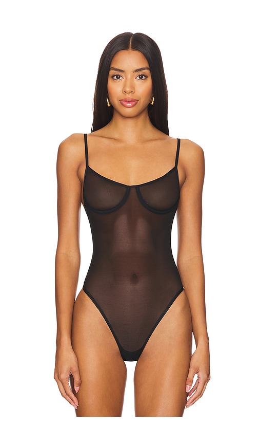 Shop Anine Bing Vena Bodysuit In Black