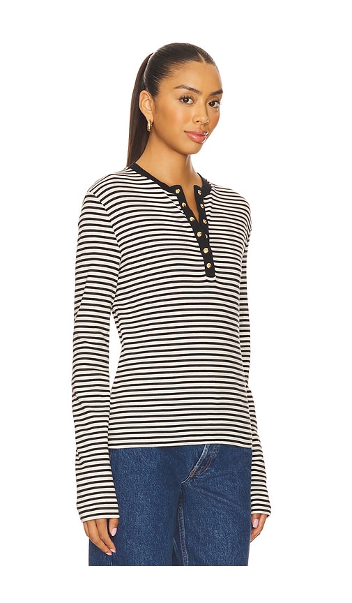 Anine Bing Lessia Long Sleeve T-shirt In Black