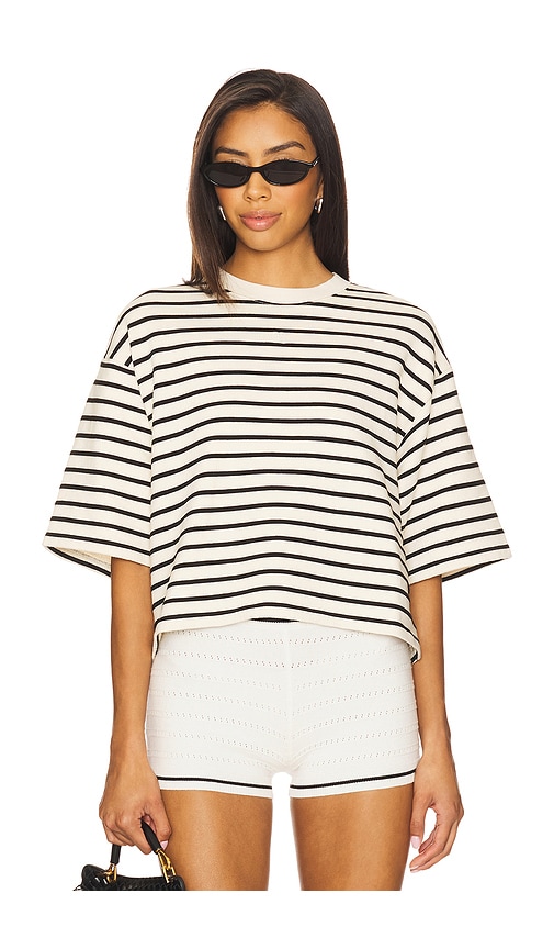 Myers Cropped Tee in . Size L. Also in M, S, XS - ANINE BING - Modalova