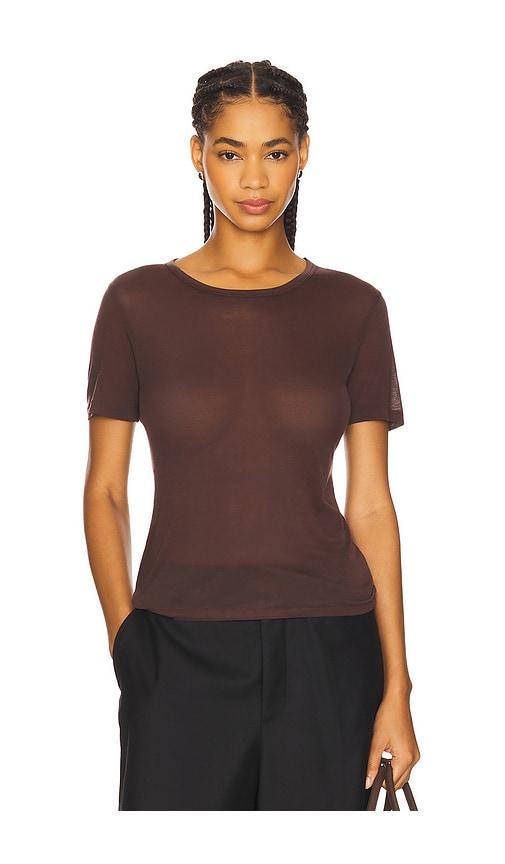 Anine Bing Sylvie Tee In Brown