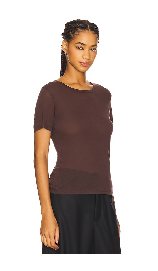 Anine Bing Sylvie Tee In Brown