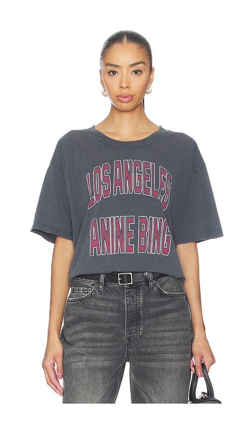 ANINE BING Johnny Cropped Tee