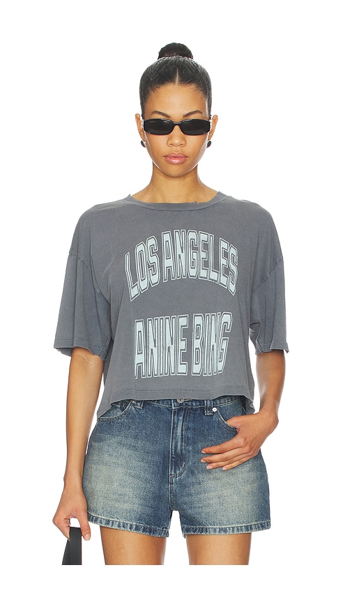 ANINE BING Johnny Cropped Tee