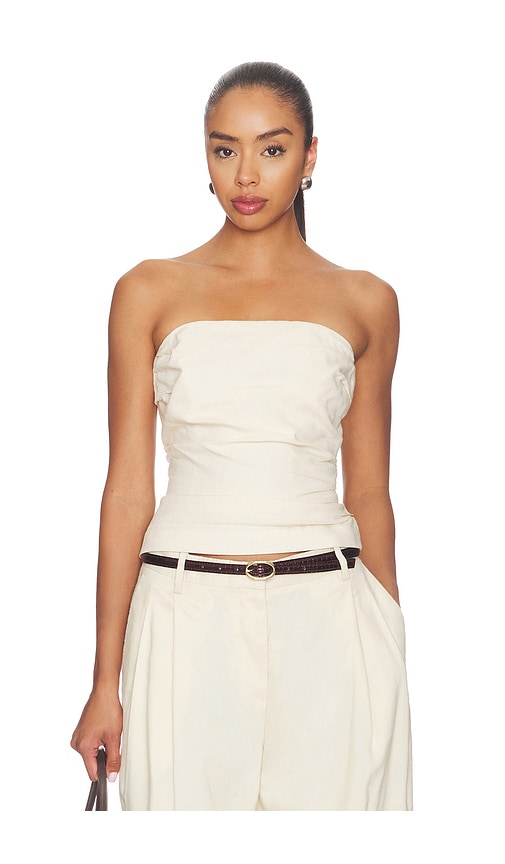 ANINE BING Tyla Top en Cream Taille XS Also en S M L 327 €