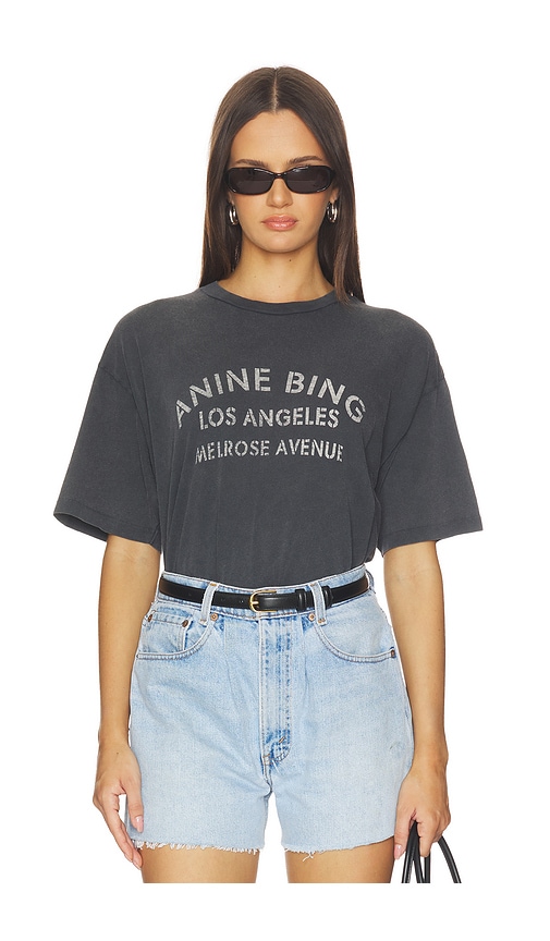 ANINE BING T-SHIRT MELROSE WAGNER en Black Taille S Also en XS M 133 €