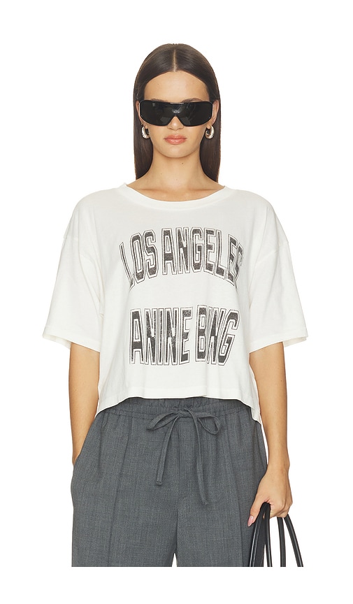 ANINE BING Johnny Cropped Tee