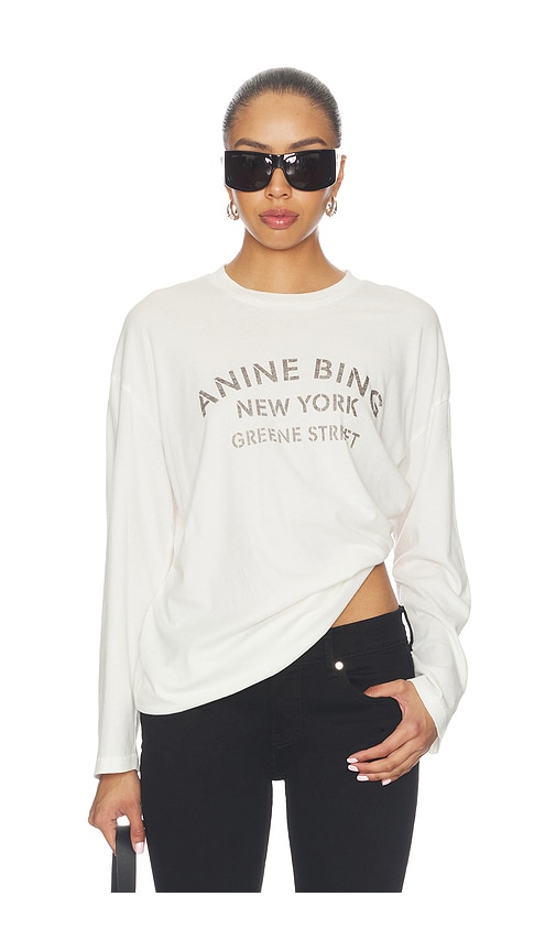 ANINE BING Ivan Long Sleeve New York Stencil
