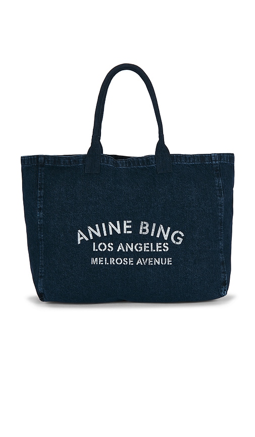 ANINE BING SAC FOURRE-TOUT LEO en Denim-Dark 128 €