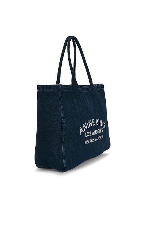 ANINE BING Leo Denim Tote Bag | Thumbnail 3