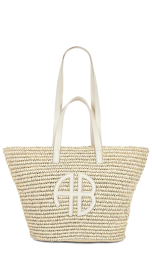 ANINE BING Palermo Tote in Ivory.