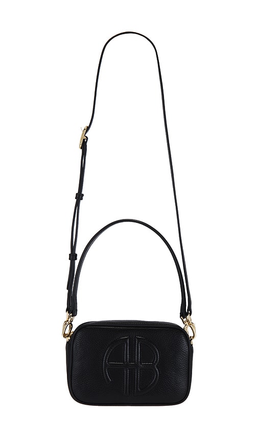 Shop Anine Bing Lili Bag In Black Pebbled