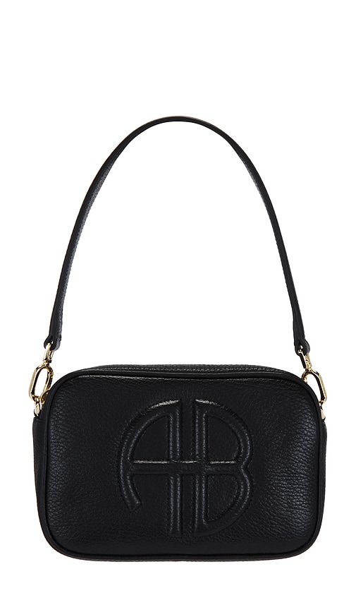 Shop Anine Bing Lili Bag In Black Pebbled