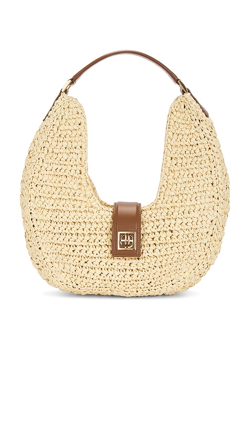 SAC PORTÉ ÉPAULE MONOGRAMME LOU in - ANINE BING - Modalova