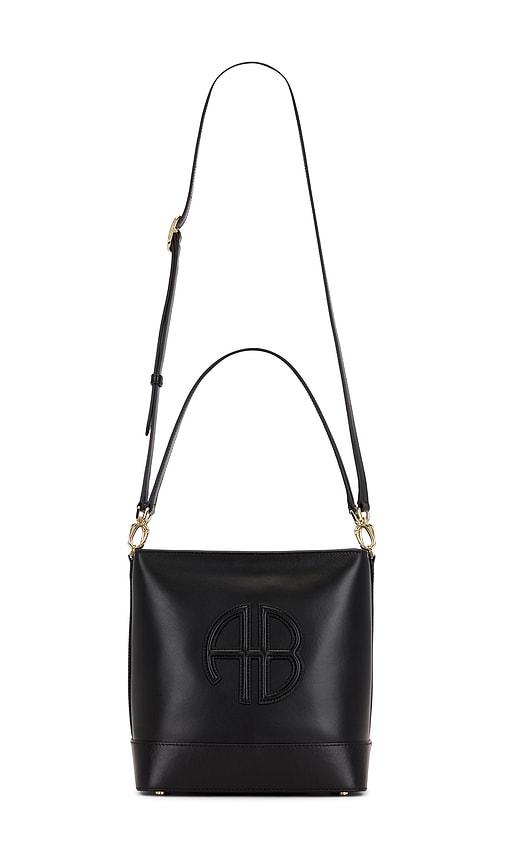 Lili Bucket Bag in Black.