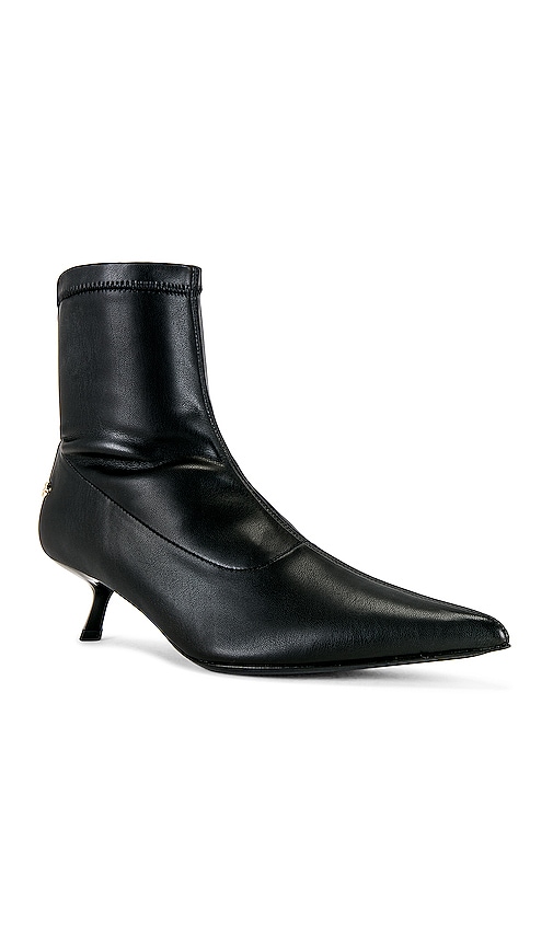 Shop Anine Bing Faux Leather Hilda Boots In Black