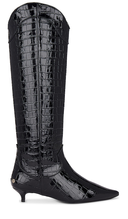 ANINE BING Tall Rae Boots in Black.