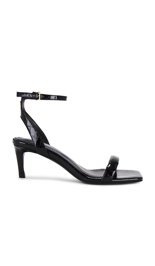 ANINE BING Cora Sandal in Black Embossed