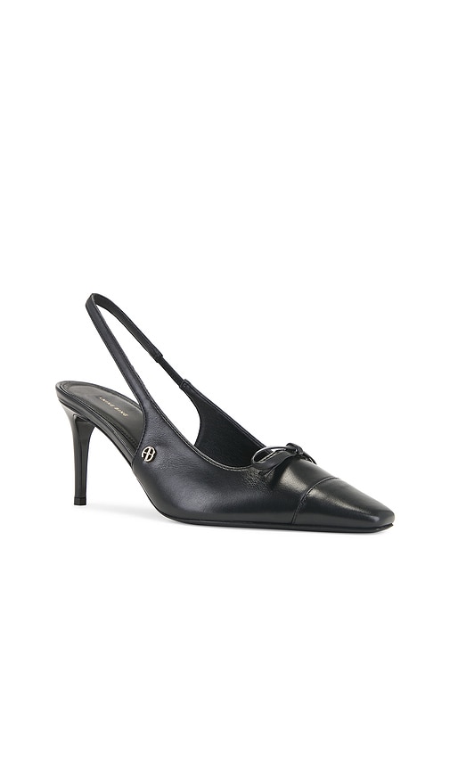 Shop Anine Bing Freya Slingbacks In Black