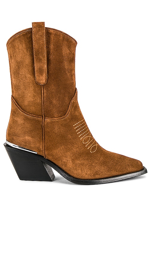 ANINE BING Mid Tania Boots in Toffee Suede