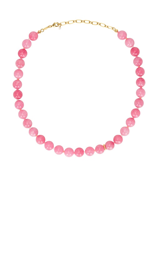 Ball Necklace in Pink.