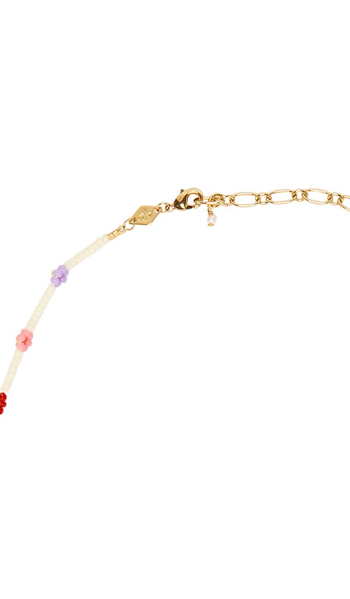  Anni Lu Halskette Flower In Metallic Gold. 