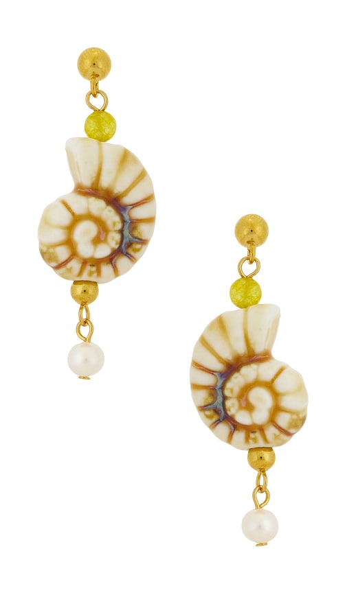 Anni Lu Seaside Earring In Brown