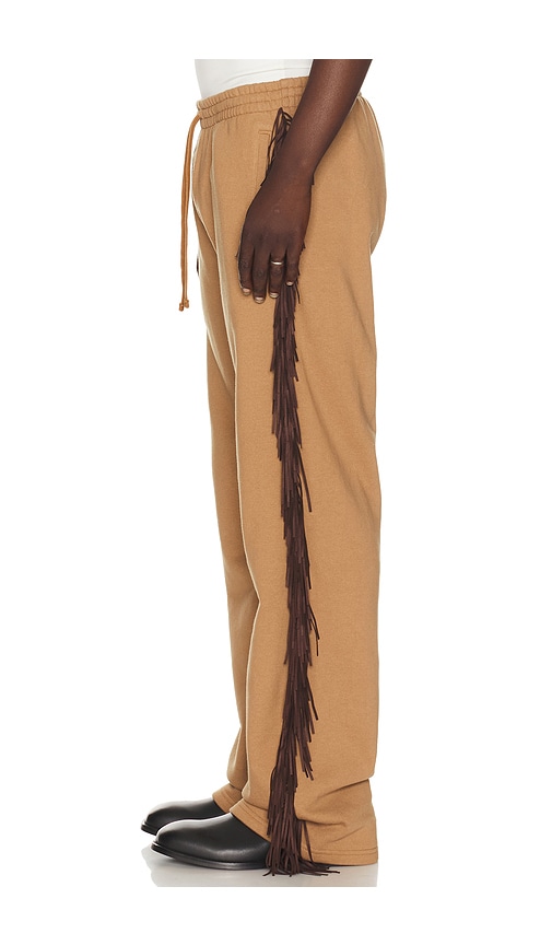  Austin Post Fringed Straight Cut Pant In Brown. Size S. Also In M, L, Xl/1x, Xxl/2x. 