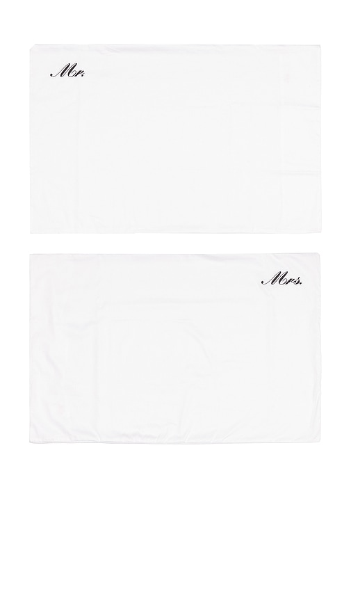 Mr & Mrs Corner Pillowcase Set