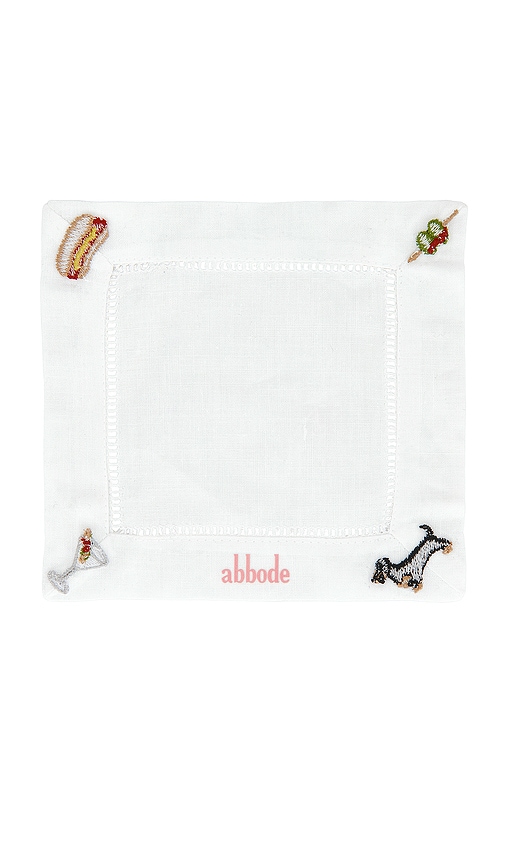  Abbode Tinis & Weenies Napkin In White. 