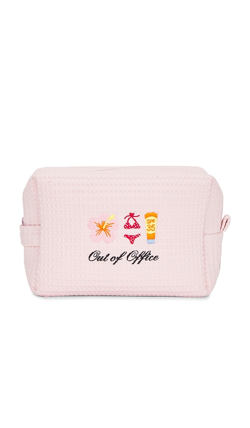 Abbode Out Of Office Waffle Pouch in Blush 68$